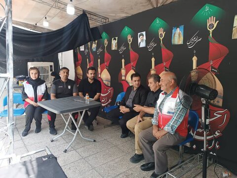 گزارش تصویری حضور رئیس هیات پزشکی ورزشی استان تهران در ایستگاه‌ خدمت‌رسانی به زائران