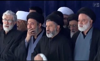 حضور فرزندان امام شهید انقلاب در مصلی