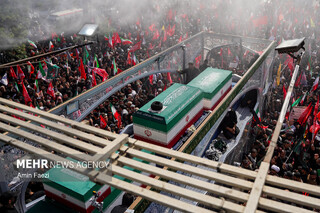 مراسم تشییع پیکر مطهر امام مجاهد شهید در تهران