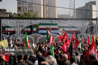 مراسم تشییع پیکر مطهر امام مجاهد شهید در تهران