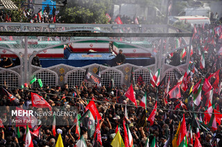 مراسم تشییع پیکر مطهر امام مجاهد شهید در تهران
