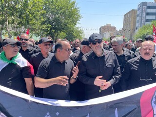 خانواده پزشکی ورزشی همگام با جامعه ورزش در  مراسم تشییع پیکر مطهر امام شهید انقلاب