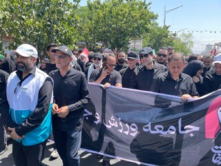 خانواده پزشکی ورزشی همگام با جامعه ورزش در  مراسم تشییع پیکر مطهر امام شهید انقلاب