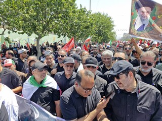خانواده پزشکی ورزشی همگام با جامعه ورزش در  مراسم تشییع پیکر مطهر امام شهید انقلاب