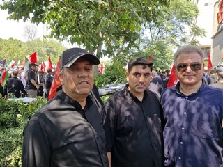 خانواده پزشکی ورزشی همگام با جامعه ورزش در  مراسم تشییع پیکر مطهر امام شهید انقلاب