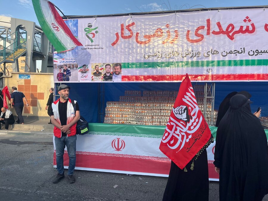 استقرار کادر پوشش پزشکی فدراسیون پزشکی ورزشی در موکب فدراسیون انجمن ورزش‌های رزمی