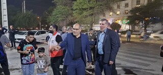 فعالیت موکب خدمت رسانی جامعه ورزش استان خوزستان ( بدرقه آقای شهید ایران )
