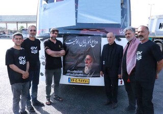 شرکت اعضا هیات پزشکی در تشیع امام مطهر - چهار محال و بختیاری