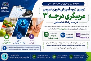 ثبت‌نام دومین دوره آموزش تئوری عمومی مربیگری درجه ۳ در سه رشته تخصصی آغاز شد