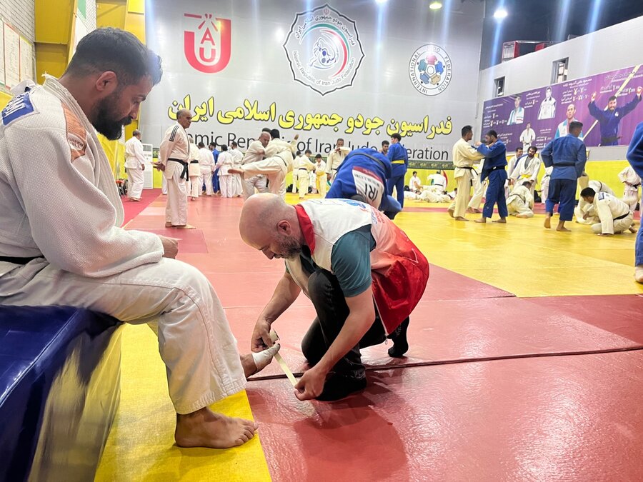 پوشش پزشکی اردوی تیم‌ملی جودوی نابینایان و کم بینایان در مجموعه ورزشی شهید کبکانیان