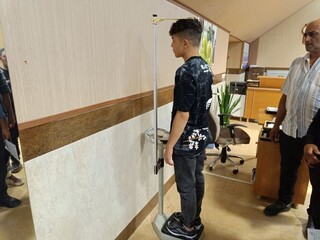معاینات پزشکی ورزشکاران المپیاد استعدادهای برتر در استان اردبیل
