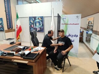 معاینات پزشکی ورزشکاران المپیاد استعدادهای برتر در استان اردبیل