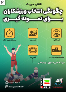 اینفوگرافیک آنتی دوپینگ(۲)/ چگونگی انتخاب ورزشکاران برای نمونه‌گیری