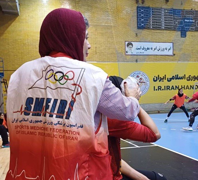 پوشش پزشکی اردوی تیم ملی هندبال توسط کمیته پوشش پزشکی مسابقات فدراسیون پزشکی ورزشی