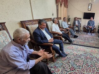 عیادت از رضا عرفانی پیشکسوت و داور اسبق کشتی