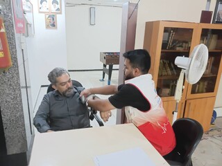 پایش سلامت کارکنان وزارت ورزش و جوانان همزمان با هفته دولت
