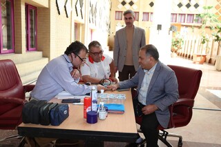 پایش سلامت کارکنان وزارت ورزش و جوانان همزمان با هفته دولت