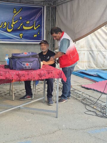 گزارش تصویری برپایی ایستگاه تندرستی در جشنواره فرهنگی‌ورزشی هفته دولت