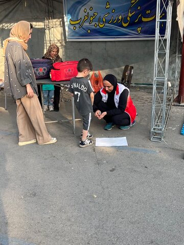 گزارش تصویری برپایی ایستگاه تندرستی در جشنواره فرهنگی‌ورزشی هفته دولت