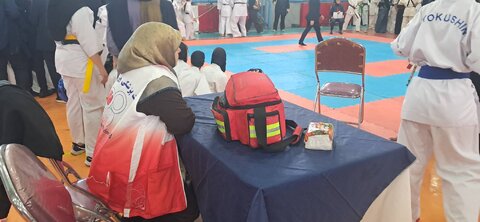 گزارش تصویری ۲۳۵ ساعت پوشش پزشکی مسابقات و برنامه‌های ورزشی تهران در یک هفته