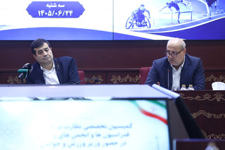 نشست تخصصی بررسی عملکرد و برنامه‌های فدراسیون پزشکی ورزشی با حضور دکتر دنیامالی