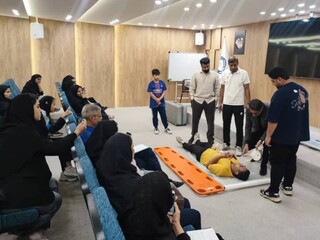 دوره آموزشی امدادگر ورزشی -شهرستان سیرجان
