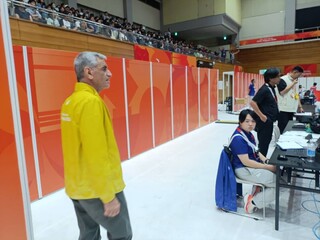نظارت دکتر نوروزی بر روند ‍‍‍پزشکی و آنتی دوپینگ مسابقات کبدی ناگویا