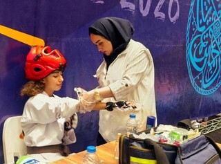 پوشش پزشکی مسابقات قهرمانی کشور کاراته در اردبیل
