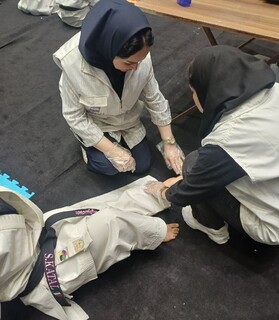 پوشش پزشکی مسابقات قهرمانی کشور کاراته در اردبیل