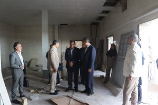 بازدید دبیرکل فدراسیون پزشکی ورزشی از مرکز در حال ساخت فیزیوتراپی خوزستان