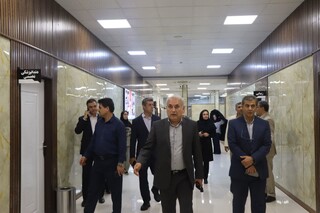 بازدید دبیرکل فدراسیون پزشکی ورزشی از مرکز در حال ساخت فیزیوتراپی خوزستان