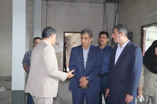 بازدید دبیرکل فدراسیون پزشکی ورزشی از مرکز در حال ساخت فیزیوتراپی خوزستان