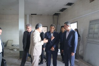 بازدید دبیرکل فدراسیون پزشکی ورزشی از مرکز در حال ساخت فیزیوتراپی خوزستان
