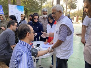 دومین روز پویش ایستگاه رایگان تندرستی در یزد