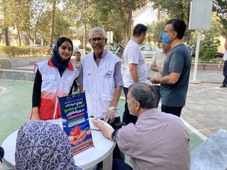 دومین روز پویش ایستگاه رایگان تندرستی در یزد