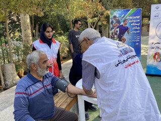 دومین روز پویش ایستگاه رایگان تندرستی در یزد
