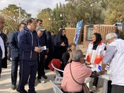 بازدید فرماندار و رئیس اداره ورزش و جوانان از ایستگاه رایگان تندرستی یزد