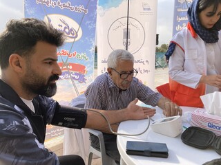 سومین روز پویش ایستگاه رایگان تندرستی در یزد