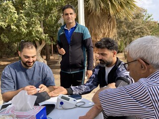 سومین روز پویش ایستگاه رایگان تندرستی در یزد