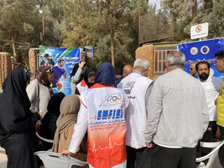 سومین روز پویش ایستگاه رایگان تندرستی در یزد