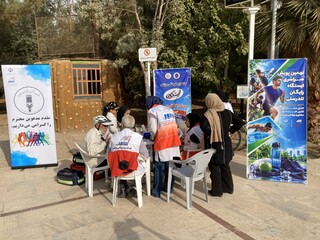 سومین روز پویش ایستگاه رایگان تندرستی در یزد