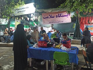 برپایی ایستگاه سلامت هیات پزشکی ورزشی