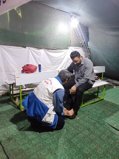 گزارش تصویری: برپایی ایستگاه سلامت هیات پزشکی ورزشی استان در میدان امام خمینی (ره) بوشهر