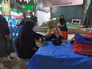 گزارش تصویری: برپایی ایستگاه سلامت هیات پزشکی ورزشی استان در میدان امام خمینی (ره) بوشهر