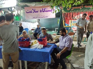 گزارش تصویری: برپایی ایستگاه سلامت هیات پزشکی ورزشی استان در میدان امام خمینی (ره) بوشهر