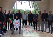 گلباران مزار مطهر شهید گمنام در  خوزستان