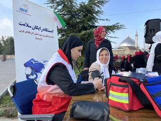 غربالگری سلامت ۲۰۶ ورزشکار در ایستگاه سلامت هیأت پزشکی ورزشی آذربایجان غربی به مناسبت هفته تربیت بدنی