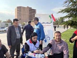 غربالگری سلامت ۲۰۶ ورزشکار در ایستگاه سلامت هیأت پزشکی ورزشی آذربایجان غربی به مناسبت هفته تربیت بدنی