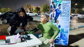 اجرای نهمین پویش سراسری ایستگاه رایگان تندرستی هیات پزشکی ورزشی استان هرمزگان