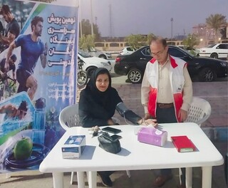 اجرای نهمین پویش سراسری ایستگاه رایگان تندرستی هیات پزشکی ورزشی استان هرمزگان
